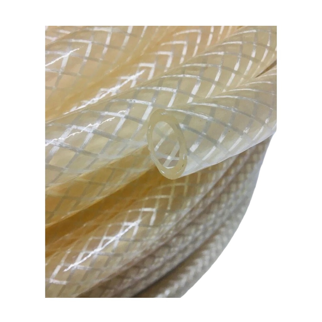 Шланг для полива армированный, прозрачный, ПВХ, диаметр 25 мм, толщина стенки 2.5 мм, 1 метр