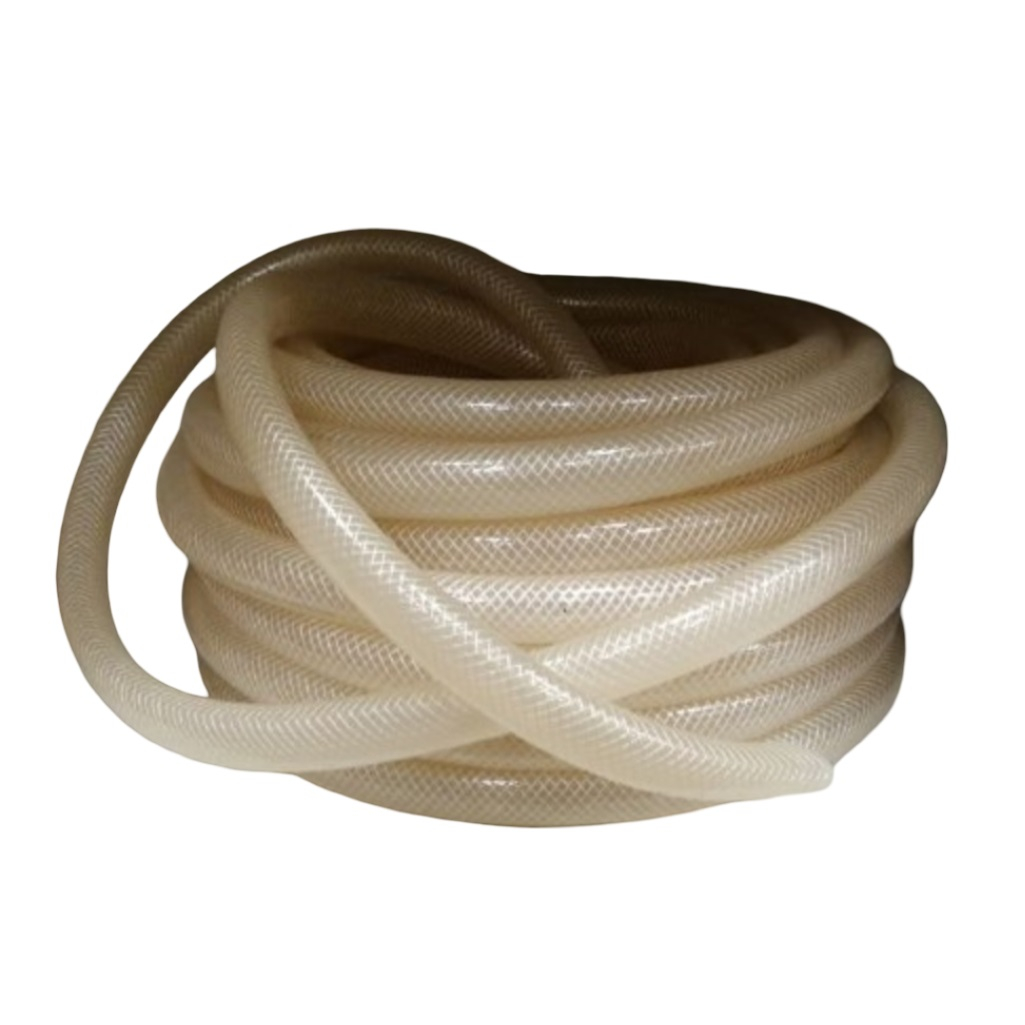 Шланг для полива армированный, прозрачный, ПВХ, диаметр 25 мм, толщина стенки 2.5 мм, 1 метр