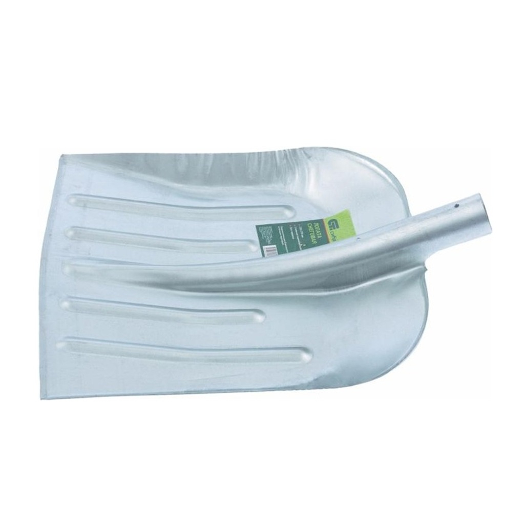 Лопата для снега Сибртех 61536 без черенка, оцинкованная, 330х365 мм