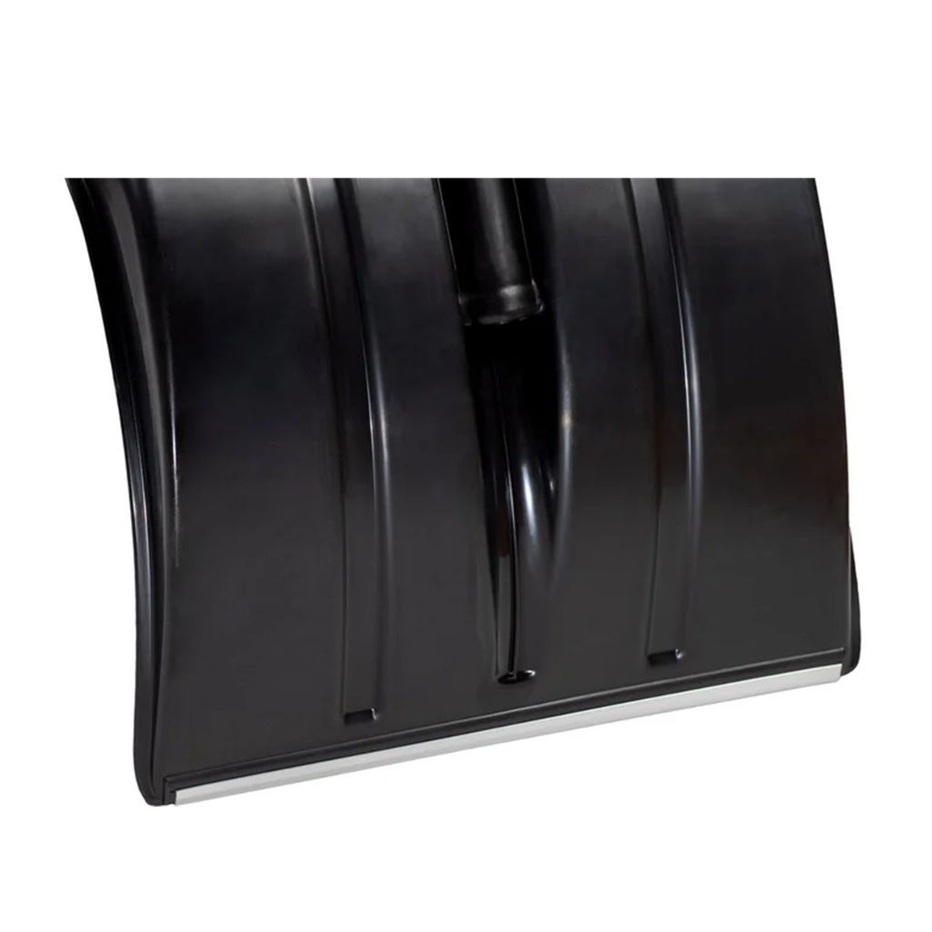 Лопата для снега Cycle Standart Витязь 32203 без черенка, с металлической пластиной, пластик, 365х380 мм