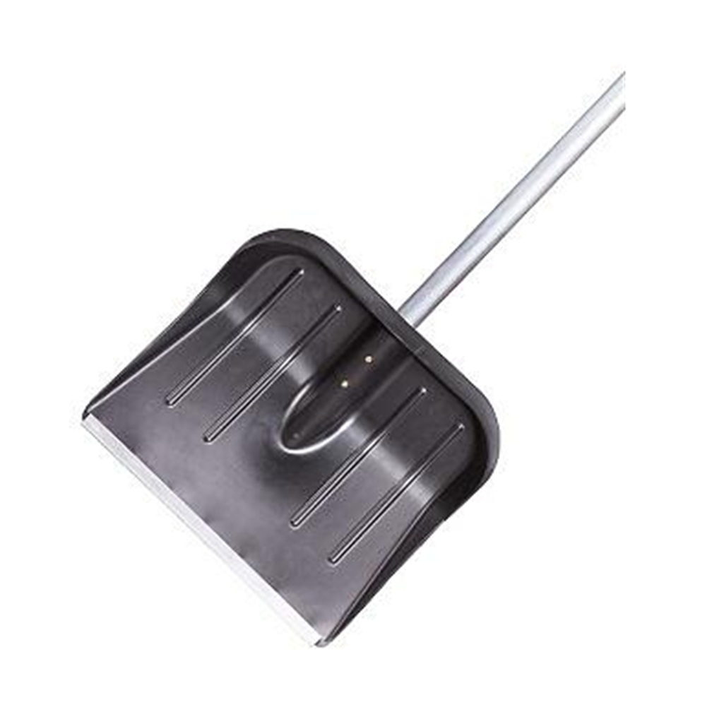 Лопата для снега Альтернатива 50726, с металлической пластиной, алюминиевый черенок