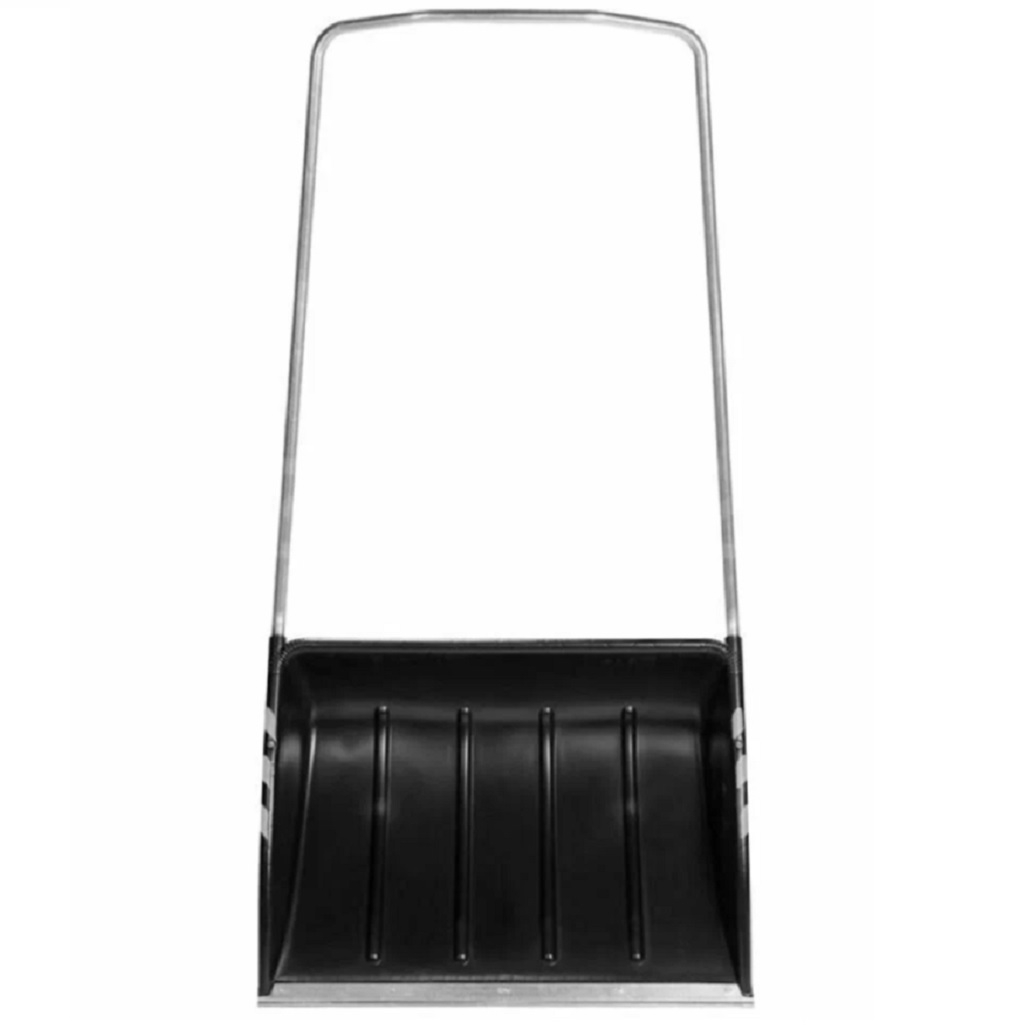 Лопата для снега Plantic Snow 12007-01 выпуклая форма ковша, алюминиевый черенок, полипропилен