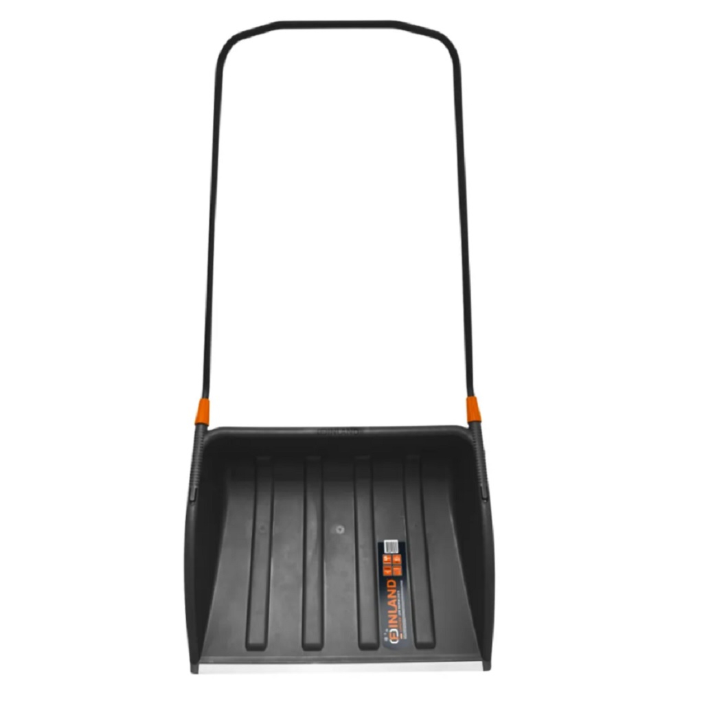 Лопата для снега ЦентроИнструмент Finland Lux Quality 2544, металлическая рукоятка, пластик, скрепер