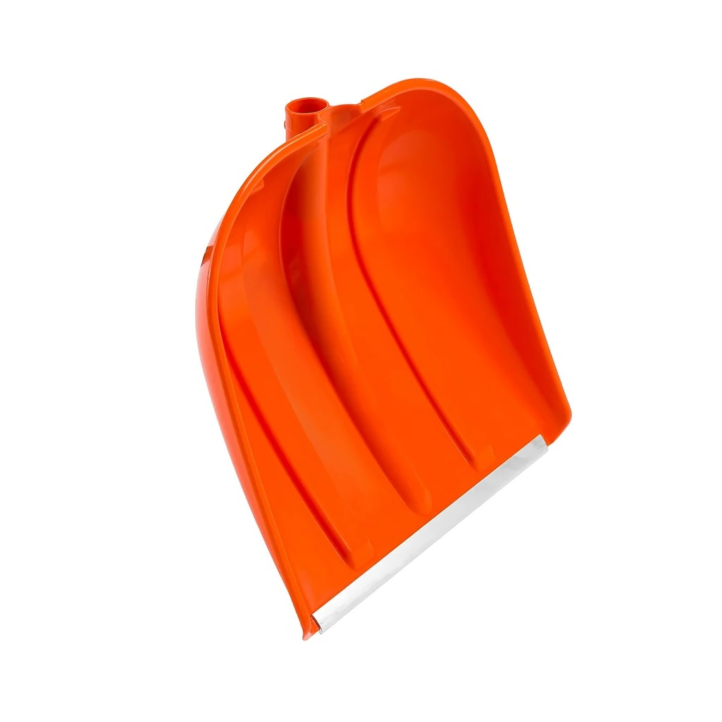 Лопата для снега Сибин ЛП-410, 421834, закругленная форма ковша, без черенка, пластик