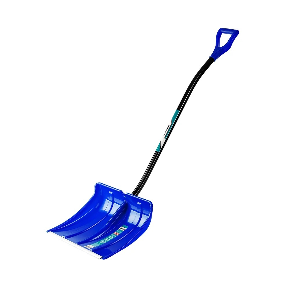 Лопата для снега Сибин ЛПА-500, 421847, пластиковая, с алюминиевым черенком, 500 мм