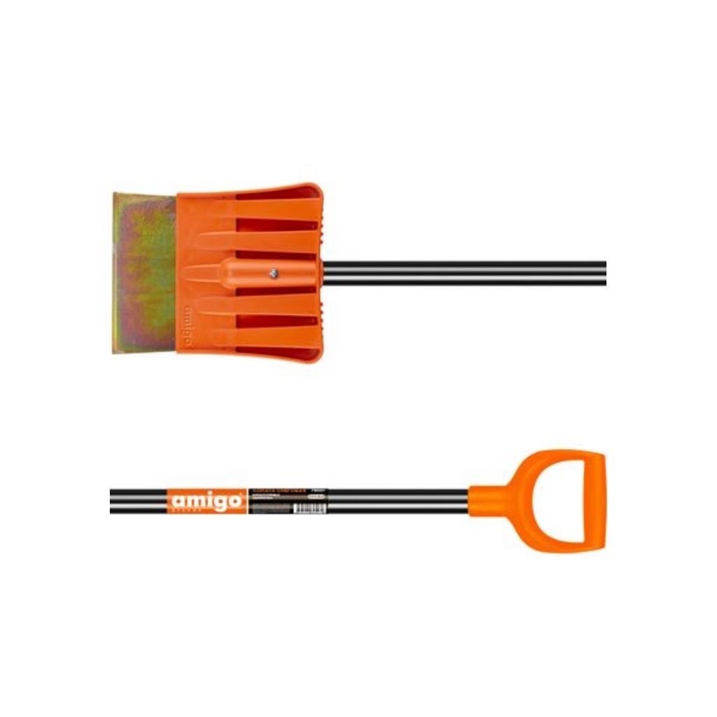 Ледоруб-скребок Amigo Grande 78020, 2.3 кг, 1290 мм, D-образная ручка, cтальное лезвие с антикоррозионным покрытием