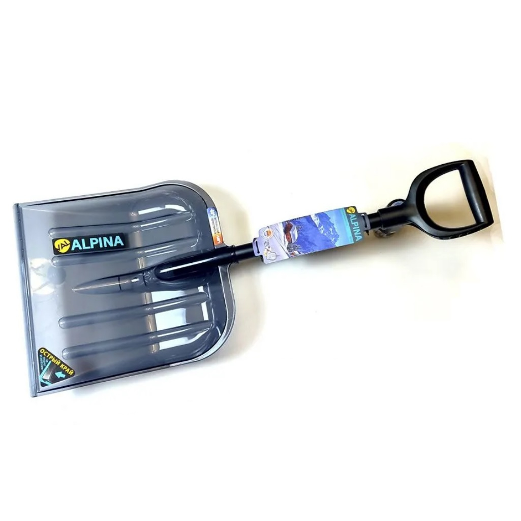 Лопата для снега Amigo Grande Val Alpina parking 78105, автомобильная, поликарбонат, с алюминиевым черенком