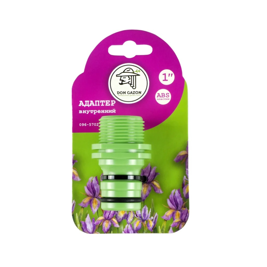 Адаптер для шлангов Don Gazon 220950, пластик, внутренний, зеленый, 1