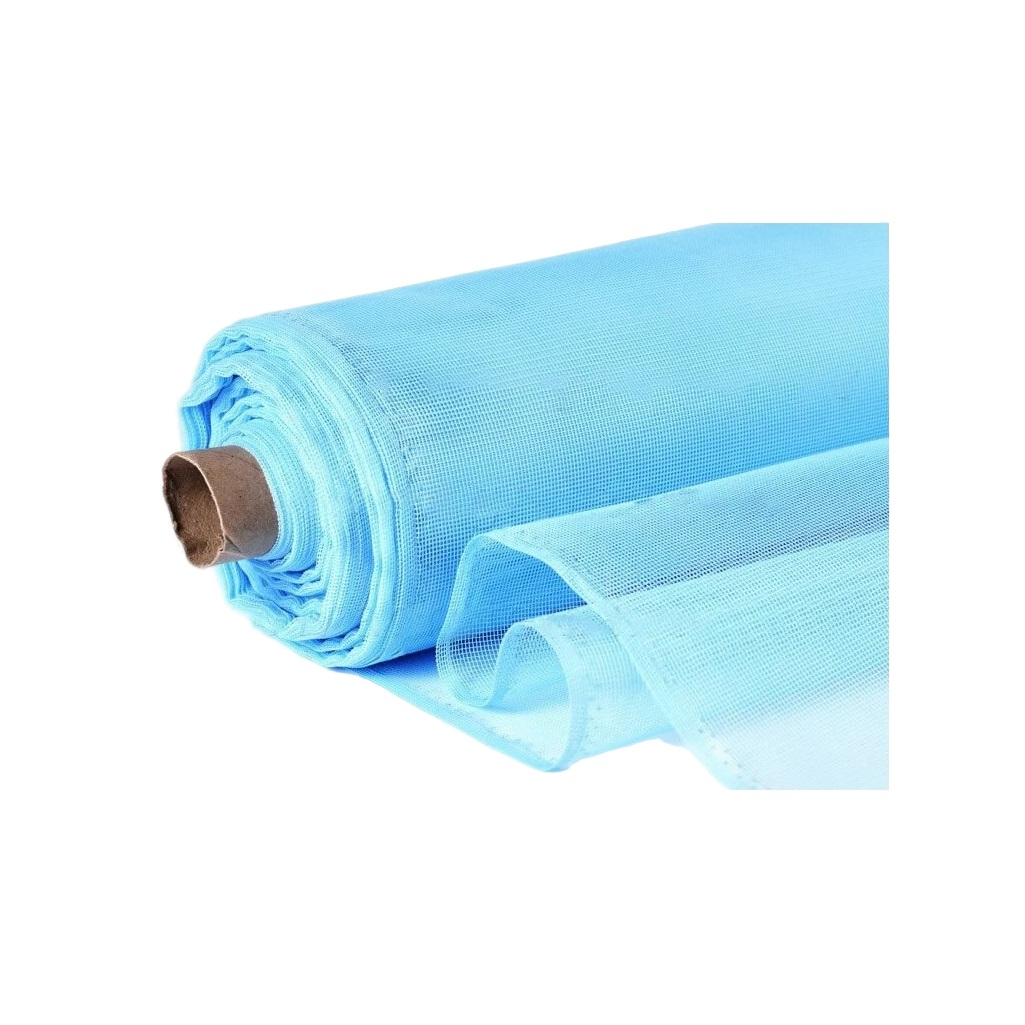 Сетка москитная для защиты от насекомых, полиэфир, 20г/кв.м, ячейка 1.5х1.5 мм, голубая, ширина 1 м,  на отрез от 1 метра