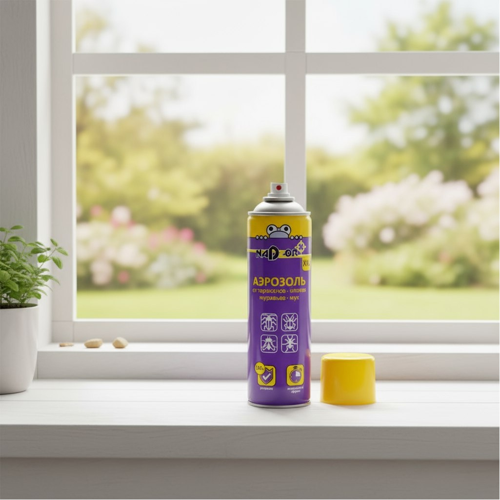 Инсектицид Nadzor XXL аэрозоль, от тараканов, клопов, муравьев, мух, 440 мл