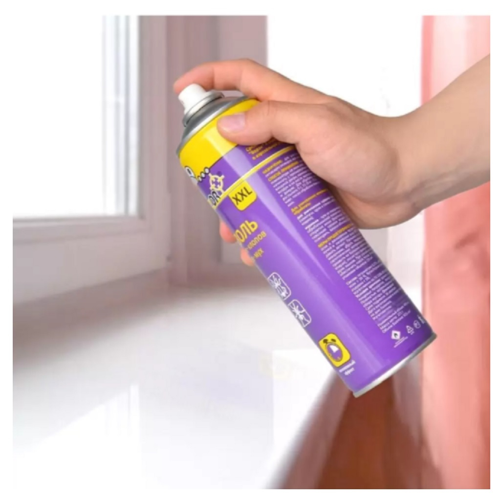 Инсектицид Nadzor XXL аэрозоль, от тараканов, клопов, муравьев, мух, 440 мл