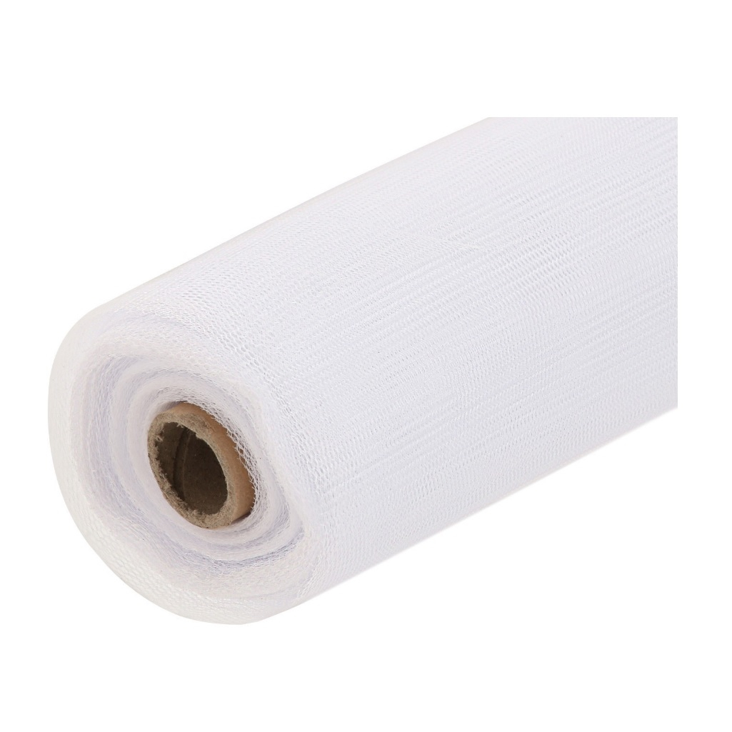 Сетка москитная от насекомых, ширина 1000 мм, ячейка 1х1 мм, полиэфир 40г/кв.м., белая