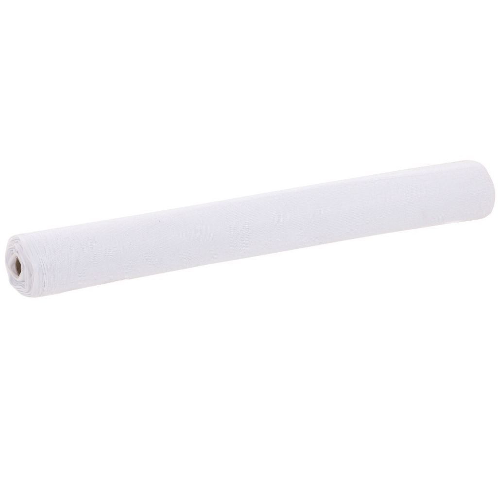 Сетка москитная от насекомых, ширина 1000 мм, ячейка 1х1 мм, полиэфир 40г/кв.м., белая