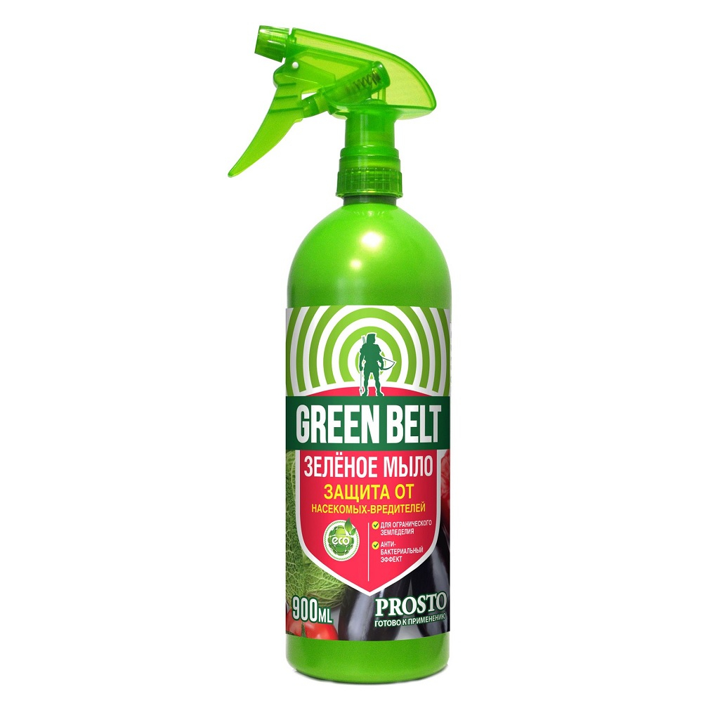 Инсектицид Green Belt Зеленое Мыло, от вредителей, спрей, 900 мл
