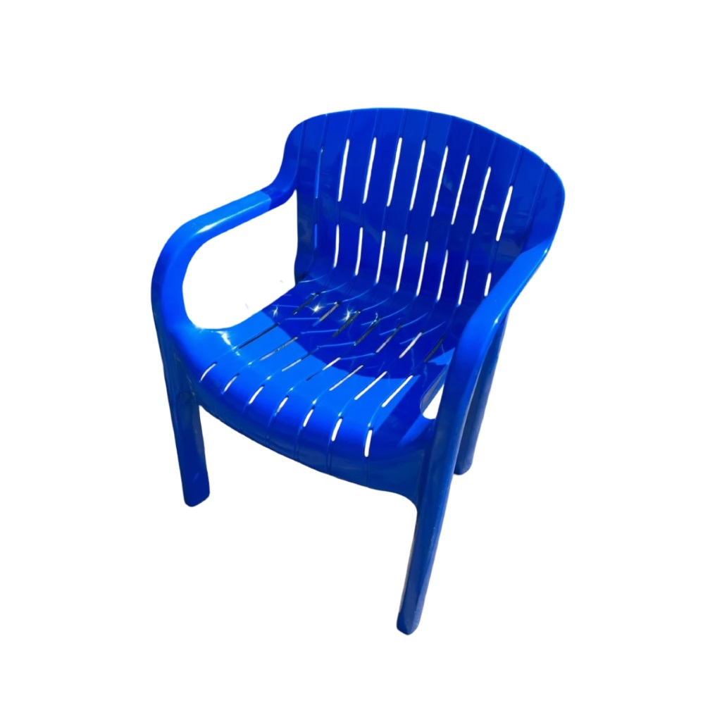 Кресло Стандарт Пластик Летнее, 110-0005, 48х61х81 мм, пластиковое, цвет синий