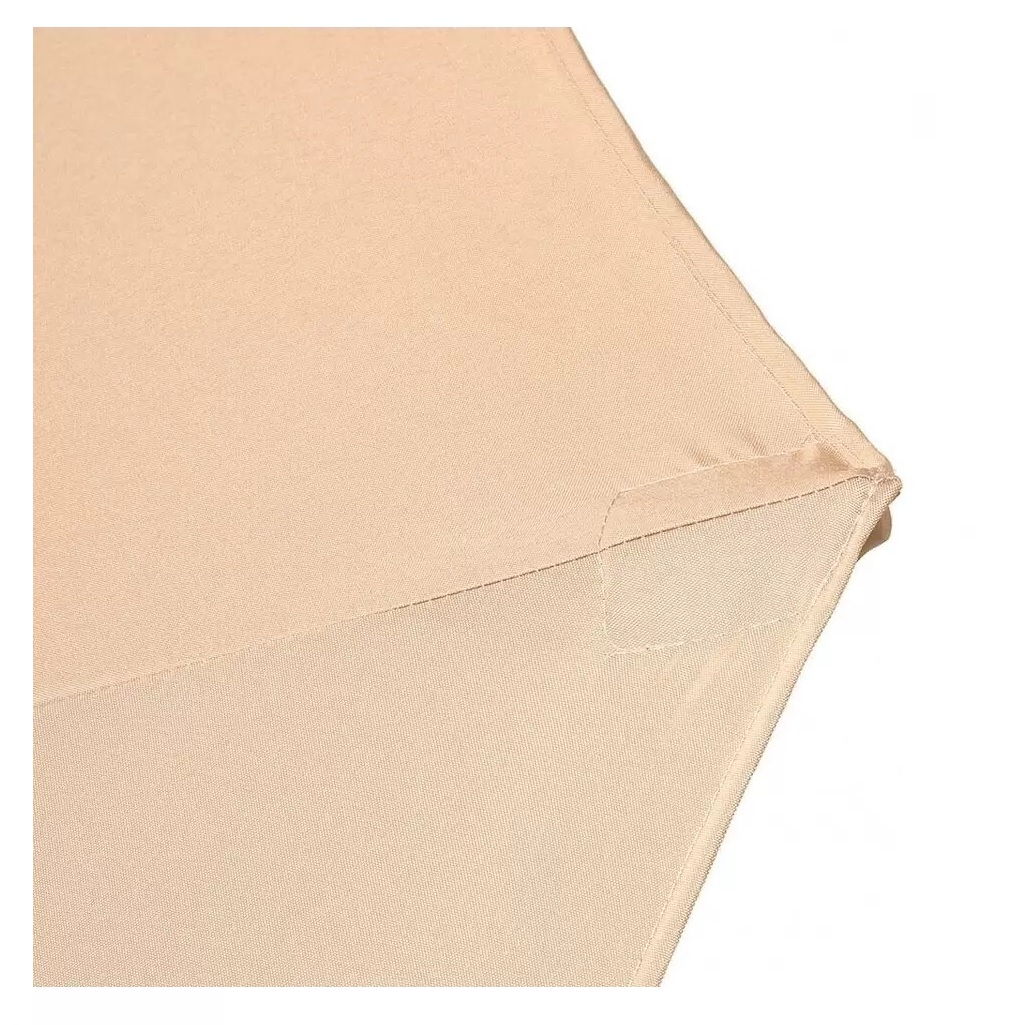 Зонт садовый C080017, 2700х2700 мм, с подставкой 120х510х510 мм, цвет бежевый, полиэстер, металл