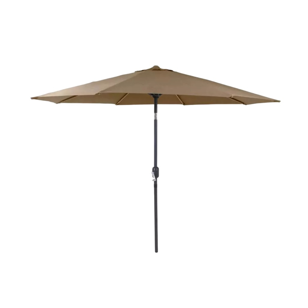 Зонт садовый C080017, 2700х2700 мм, с подставкой 120х510х510 мм, цвет бежевый, полиэстер, металл