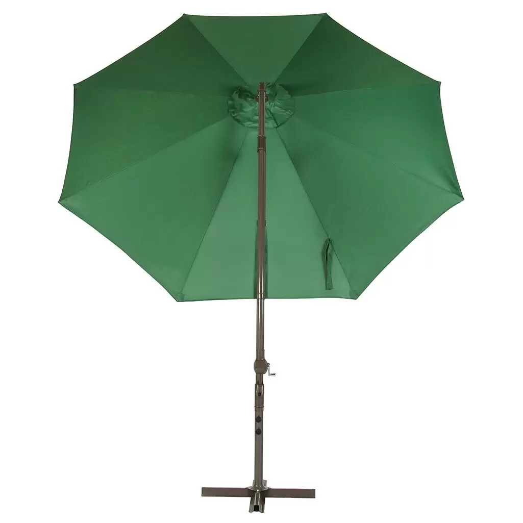Зонт садовый C080015, с регулировкой наклона, зеленый, 2500х3000х3000 мм, полиэстер, металл 