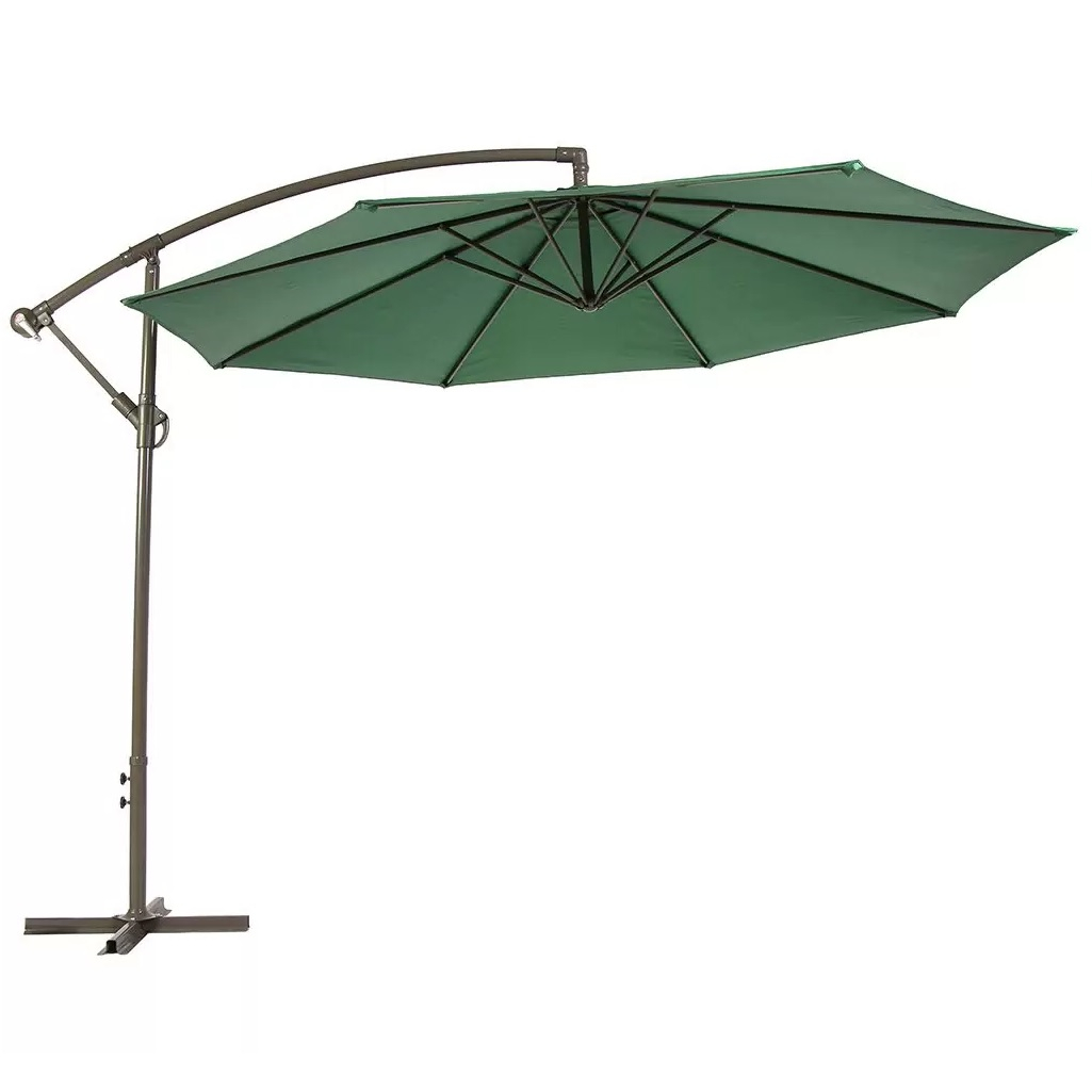 Зонт садовый C080015, с регулировкой наклона, зеленый, 2500х3000х3000 мм, полиэстер, металл 
