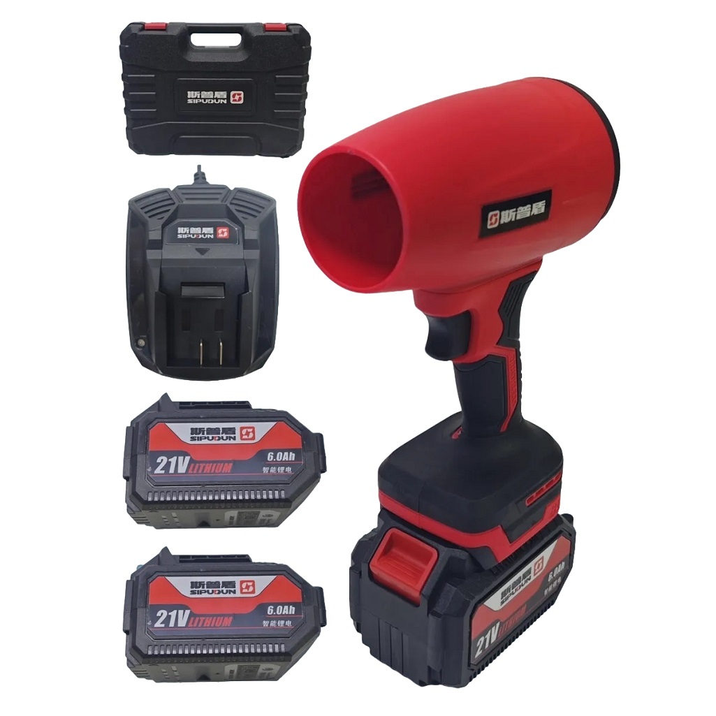 Воздуходувка аккумуляторная Sipudun 25703, 21В, 2 акк. х 6.0 Ah+з.у