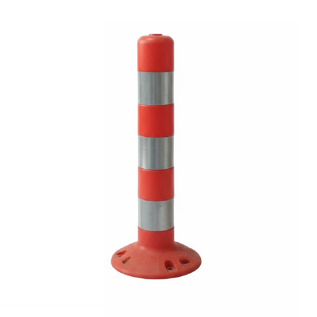 Столбик сигнальный дорожный, гибкий, светоотражающие полосы, 480 мм