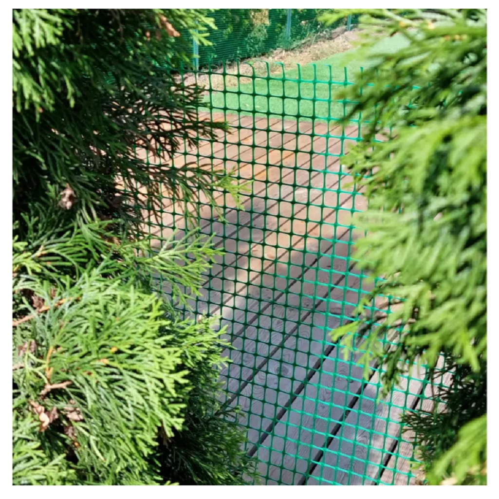 Решетка садовая 00-00000414, ячейка 45х45 мм, заборная, пластик, зеленая, 1 м.п.