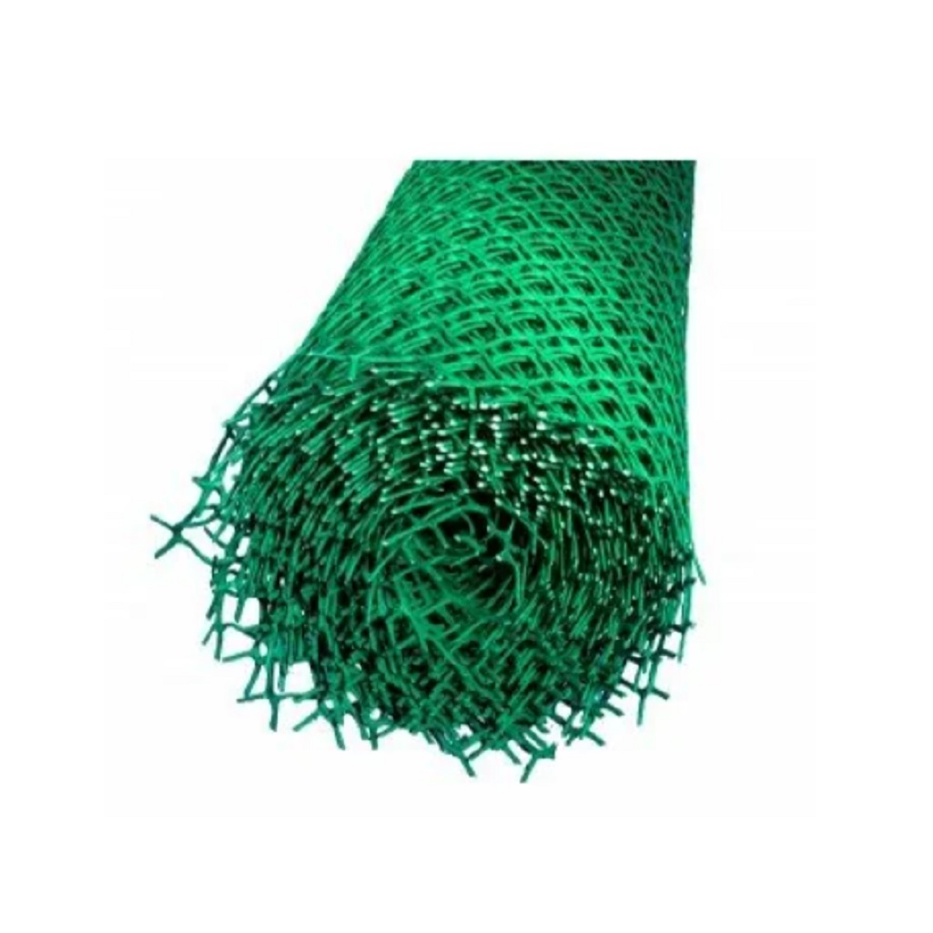 Решетка садовая 00-00000414, ячейка 50х50 мм, заборная, пластик, зеленая, 1 м.п.