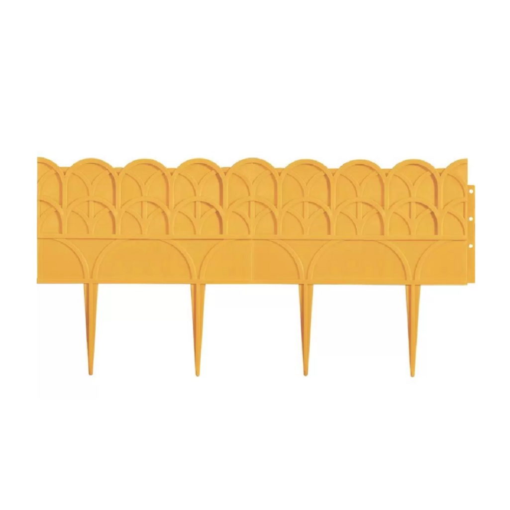 Бордюр декоративный Palisad Прованс, желтый, толщина 6 мм, 14х310 см