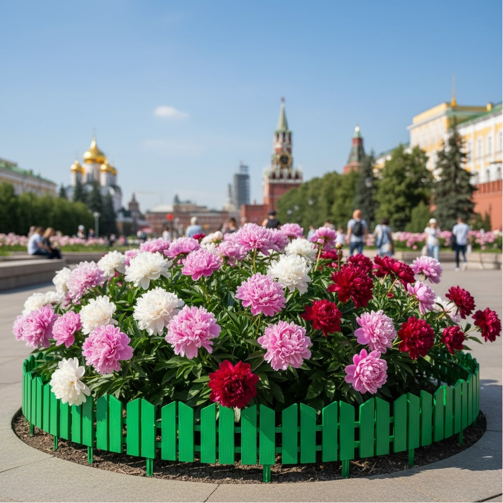 Бордюр декоративный Grinda Летний сад 422225-G, зелёный, 16х300 см