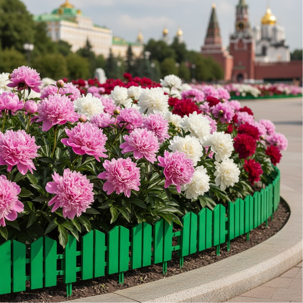 Бордюр декоративный Grinda Летний сад 422225-G, зелёный, 16х300 см