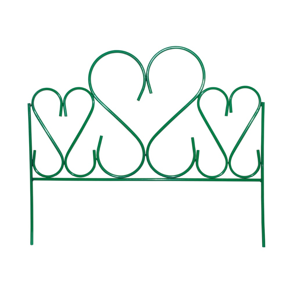 Забор декоративный ЛДН Амурный, секция 710х800 мм, 5 секций, зеленый, сталь