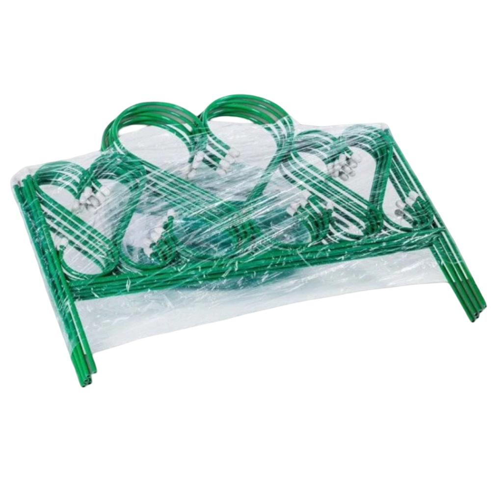 Забор декоративный ЛДН Амурный, секция 710х800 мм, 5 секций, зеленый, сталь