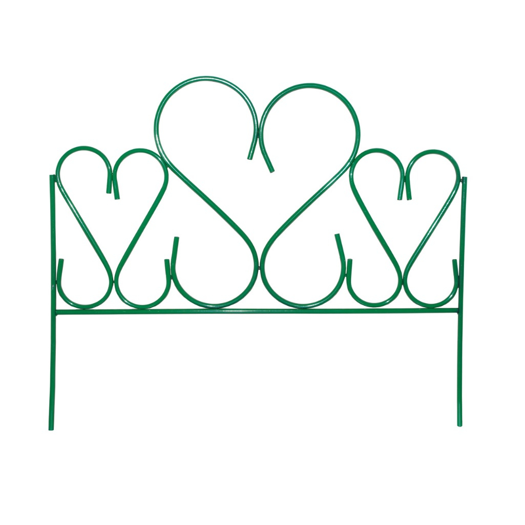 Забор декоративный ЛДН Амурный, секция 710х800 мм, 5 секций, зеленый, сталь