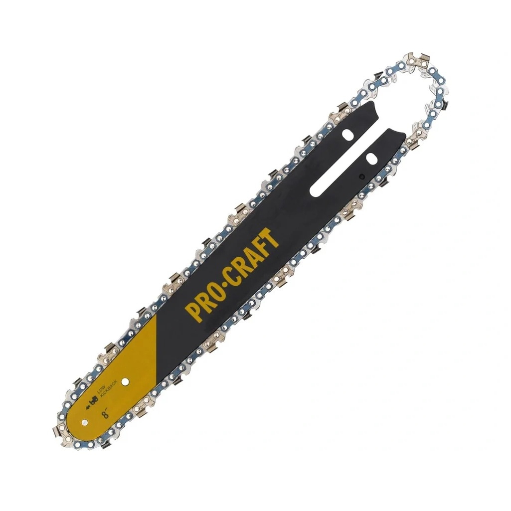 Набор для бензопил Procraft S8, 1 шина и 2 цепи 8'', 1/4