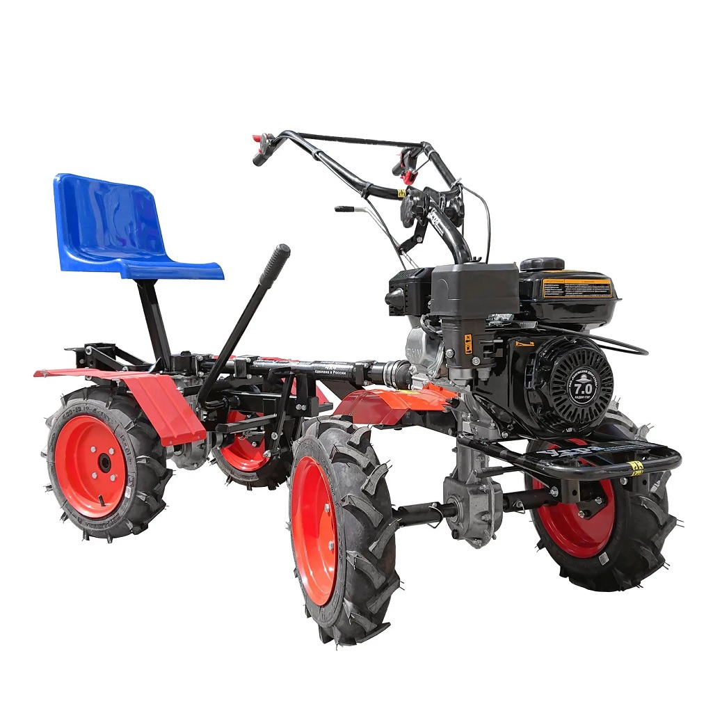 Прицеп-адаптер АМПК-1 4х10 для мотоблока, полноприводный, на колесах