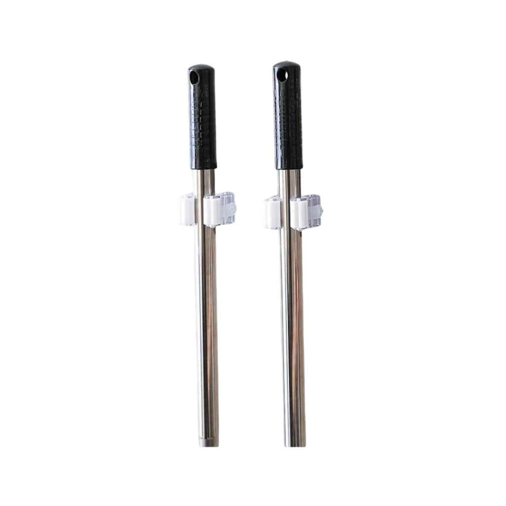 Держатель для швабр и инструмента Park 232741, на самоклеящейся основе, на два предмета, 75х200 мм