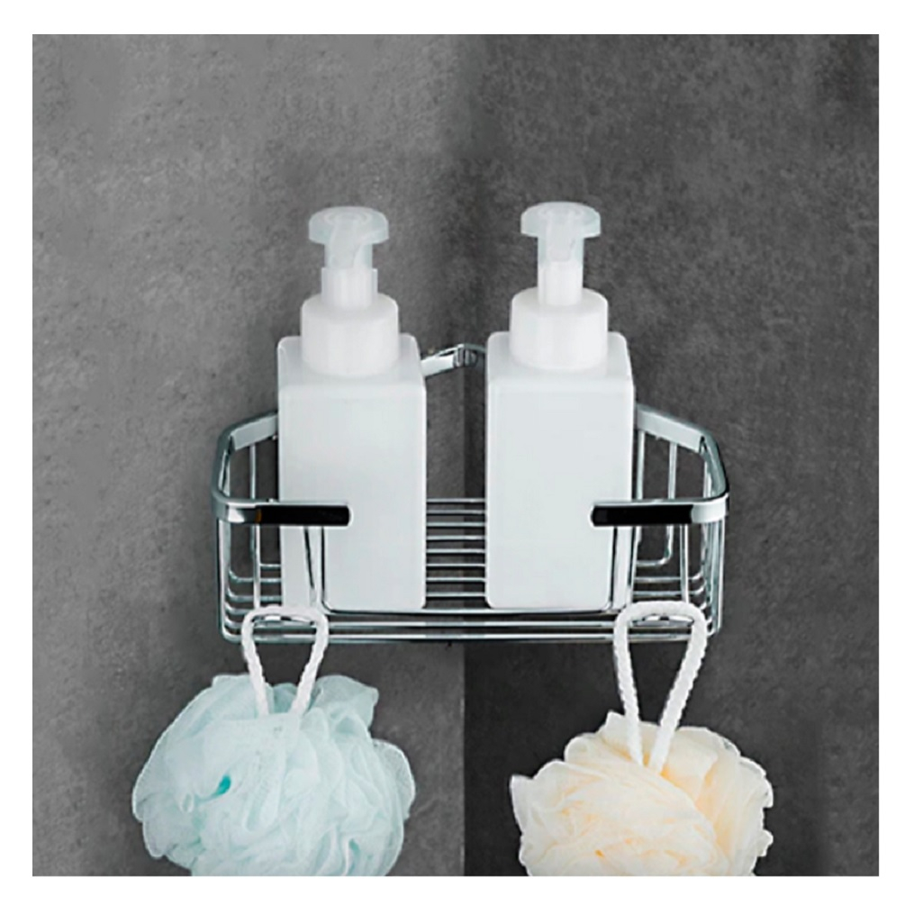 Полка-решетка одноярусная, угловая Frap F351, нержавеющая сталь