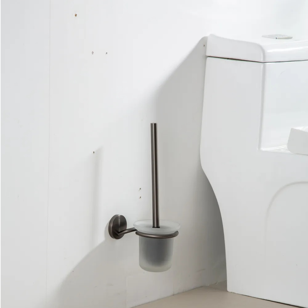 Ершик настенный для унитаза Gappo G30710-9, металл, оружейная сталь