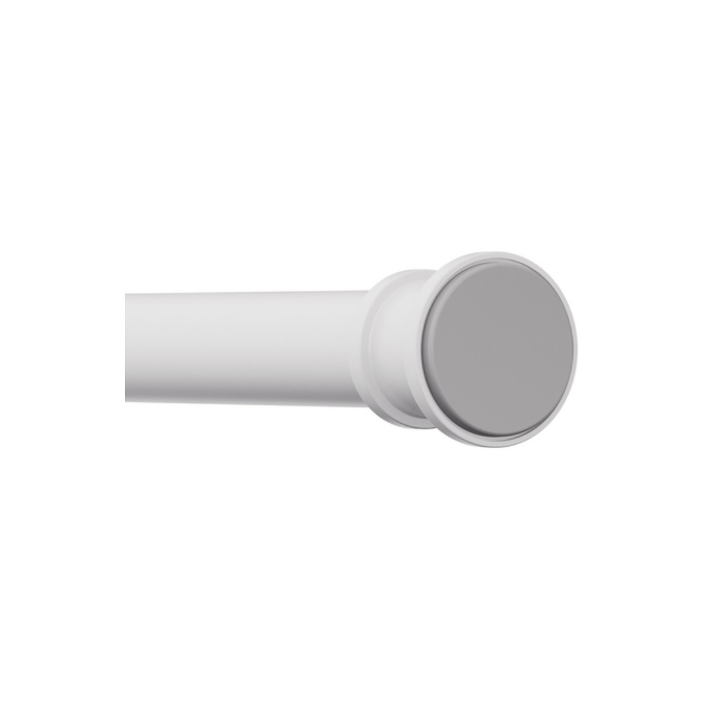 Карниз для ванной комнаты Iddis ELEGANTE RSW0120I14, телескопический, белый матовый, алюминий, 1100-2000 мм