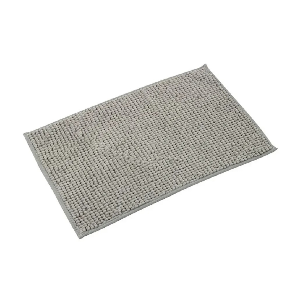Коврик для ванной Рыжий Кот BASIC 102405, 400х600 мм, серый, полиэстер, нескользящий