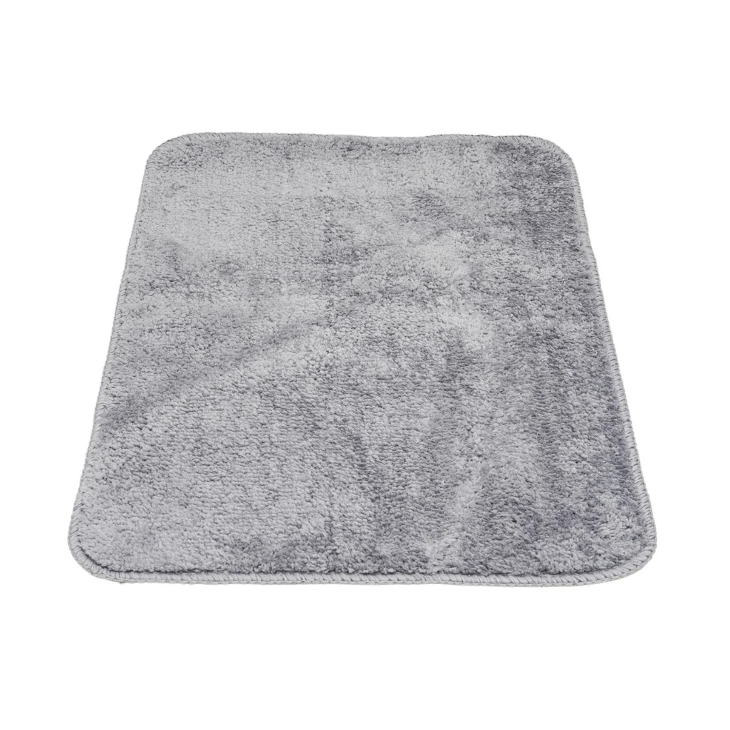 Коврик для ванной Рыжий Кот PASTEL 102460, 400х600 мм, серый, полиэстер, латекс