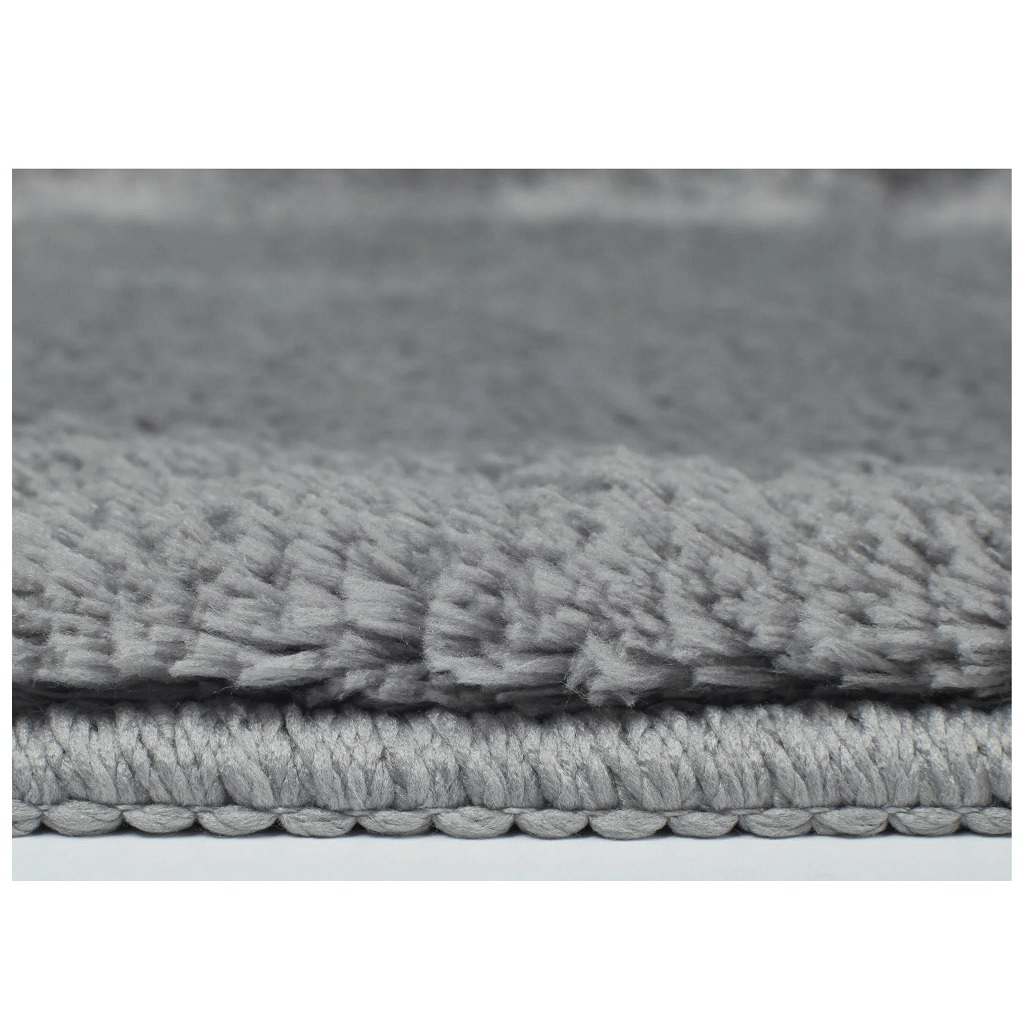 Набор ковриков для ванной Iddis BSET02MI13, микрофибра, серый, 500х800 мм, 500х500 мм