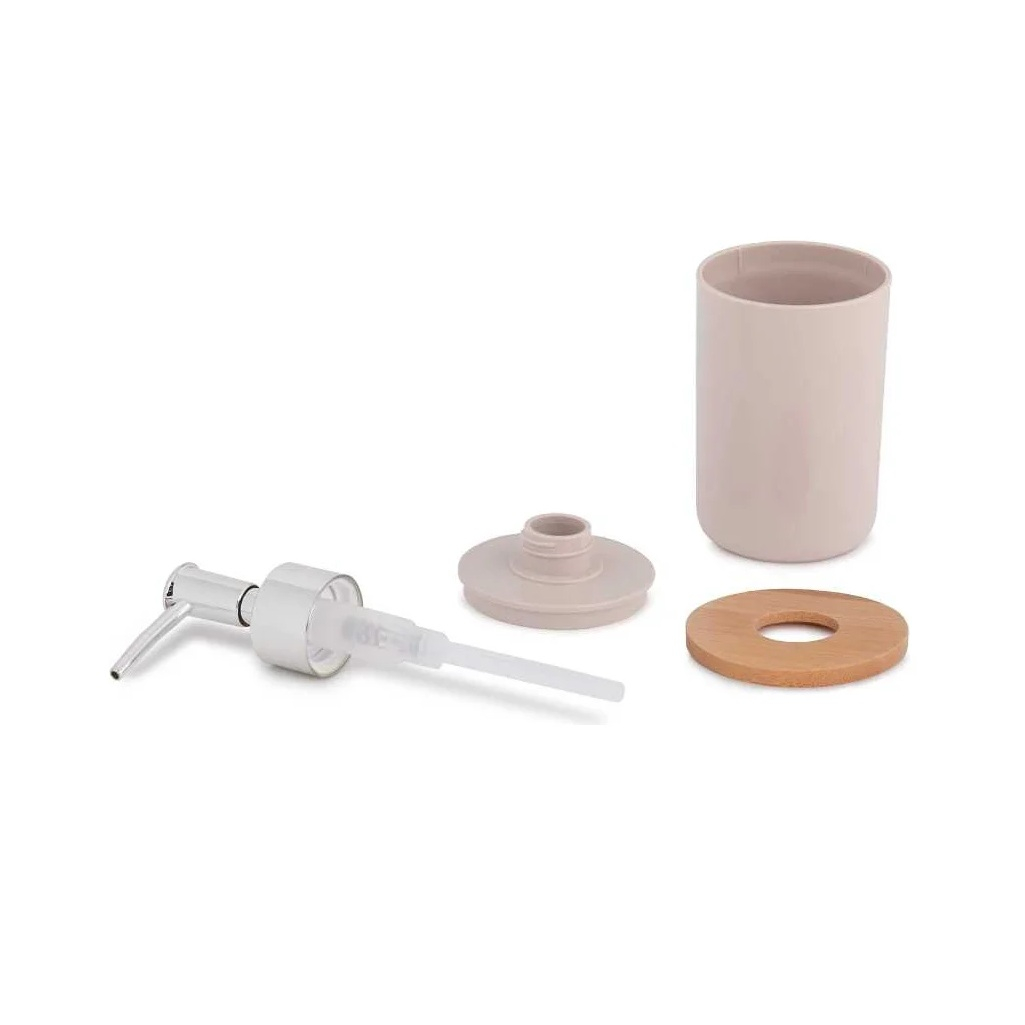 Дозатор для жидкого мыла Альтернатива Бамбук настольный, пластик, бежевый, 320 мл