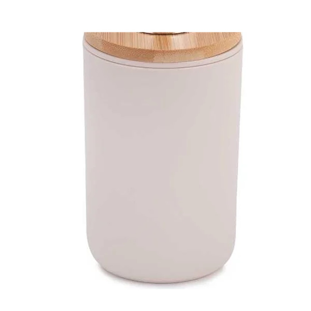 Дозатор для жидкого мыла Альтернатива Бамбук настольный, пластик, бежевый, 320 мл