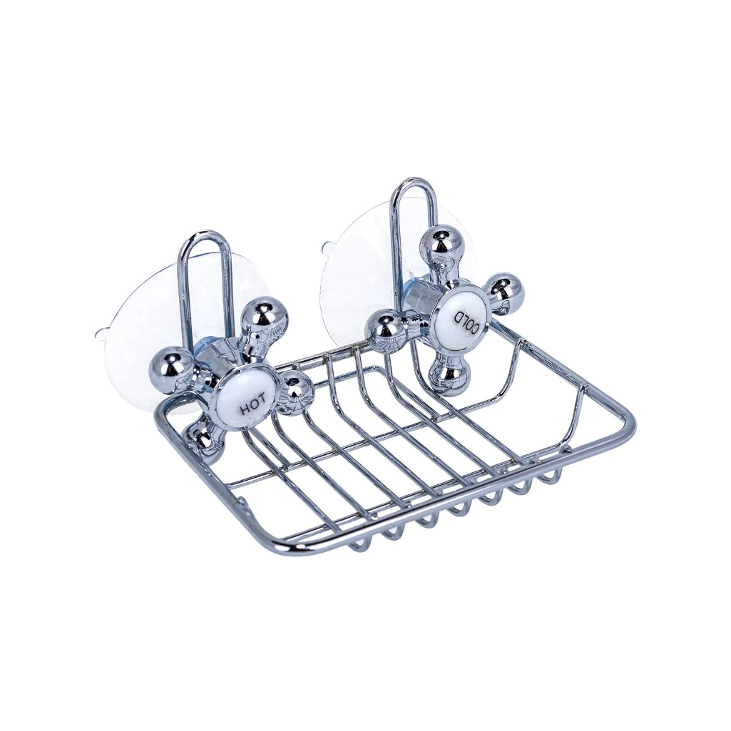 Мыльница Рыжий Кот Spot-BH-04, на присосках, прямоугольная, 12.5x10x8.5 см, 008147