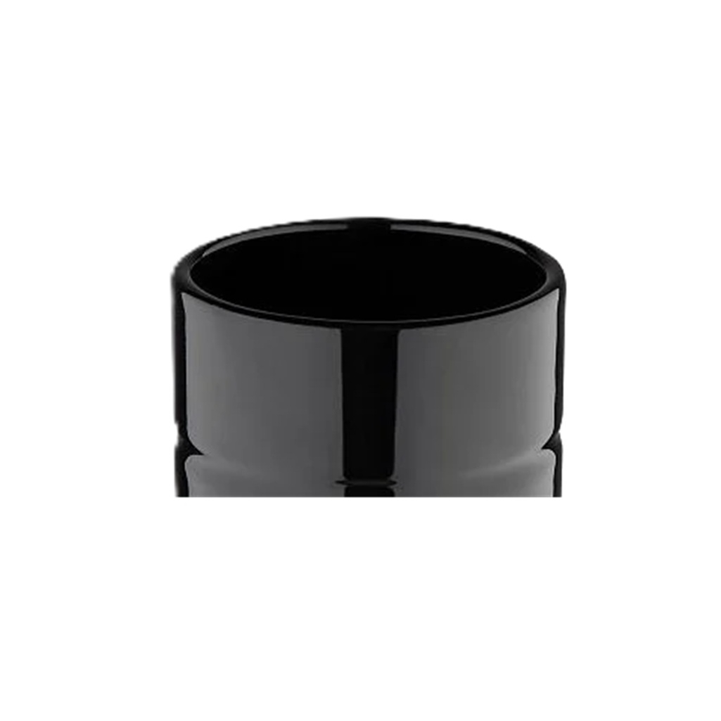 Стакан для ванной Leonord Barcelona, керамика, черный, 8х8х10 см
