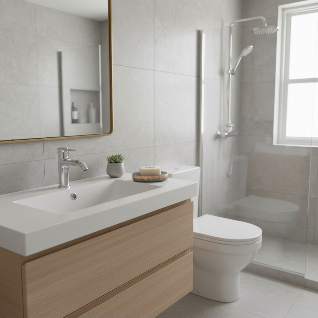 Мыльница для ванной Lefard 755-1035, керамика и пластик, серая бронза