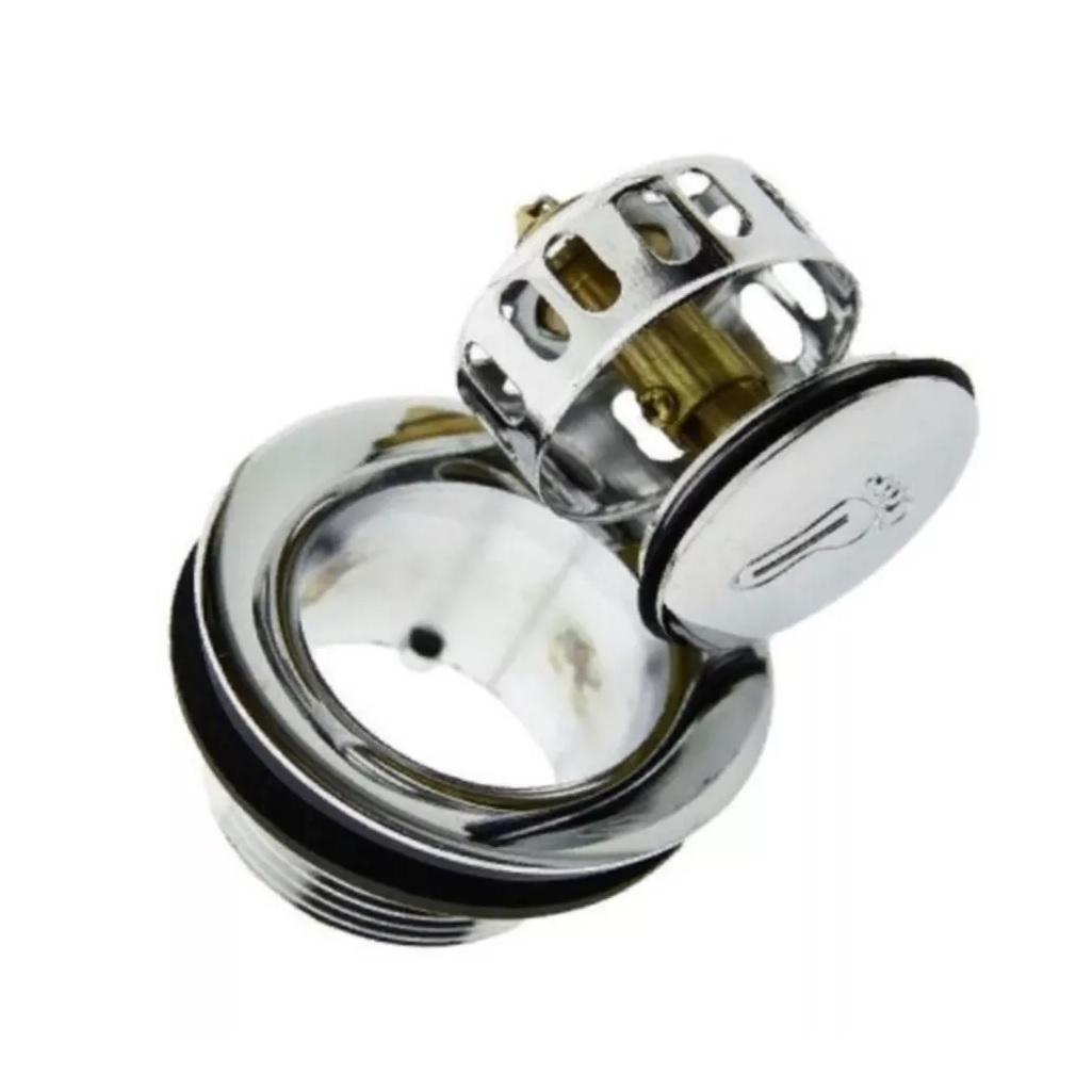 Сифон гофрированный с донным клапаном Click-Clack СНП-03 для душевой кабины с сеткой, с гидрозатвором