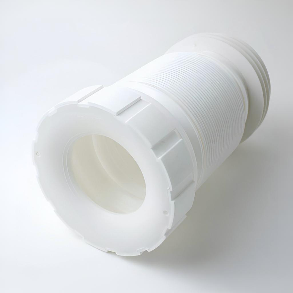 Гофра Alcaplast A97 для выпуска унитаза, 280-550 мм, удлинительная, диаметр 110 мм, белая