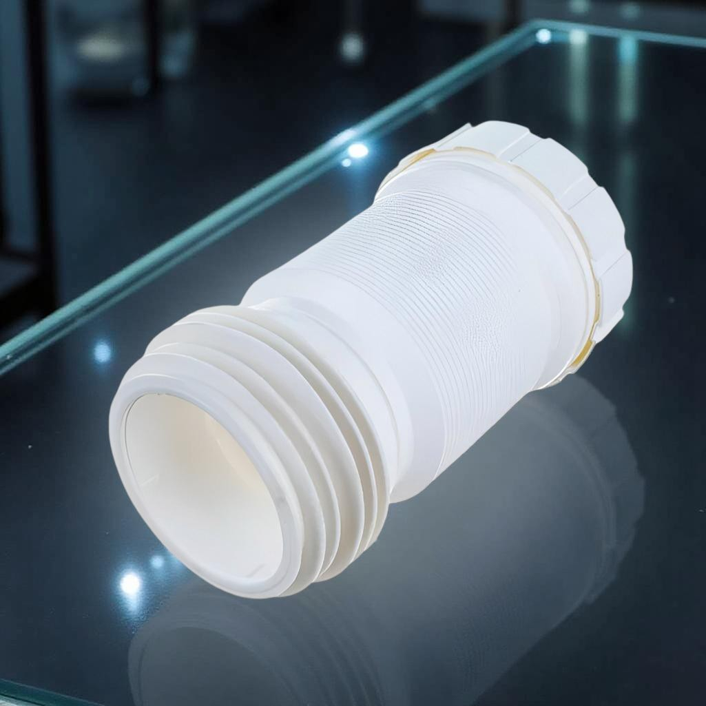 Гофра Alcaplast A97 для выпуска унитаза, 280-550 мм, удлинительная, диаметр 110 мм, белая